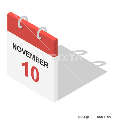 Calendar icon set. Isometric set of calendar vector icons for web design isolated on white background Calendar icon set. Isometric set of calendar vector icons for web design isolated on white background 110604169