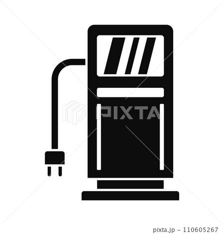 Electric recharge station icon. Simple illustration of electric recharge station vector icon for web design isolated on white background 110605267