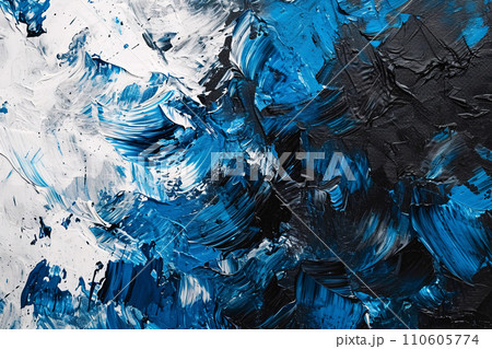 青のフルイドアート 110605774