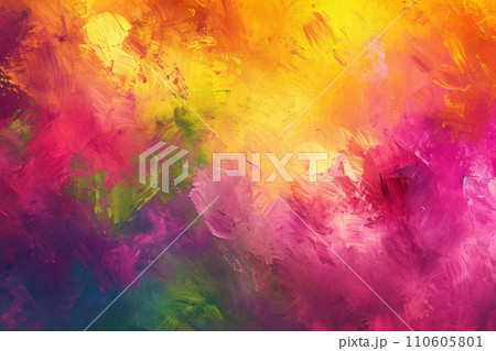 色彩溢れるアクリルの春の調和 色彩溢れるアクリルの春の調和 110605801