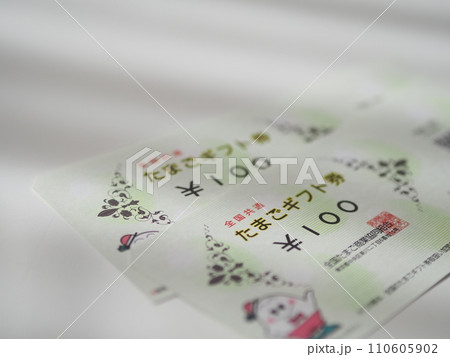 100円のたまごギフト券（アップ・背景白・2枚） 110605902