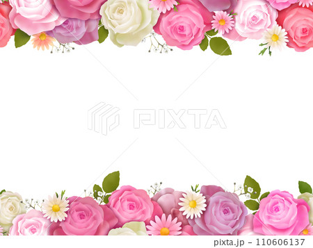 バラの背景　A  （PNG） 110606137