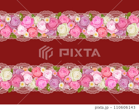 バラのシームレスパターン　C-2 110606143