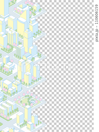 城市景觀的三維視圖。 110606159