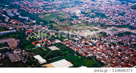 aerial view of Tangerang city 110606373