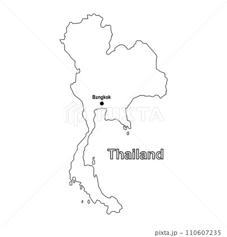 Thailand map icon 110607235