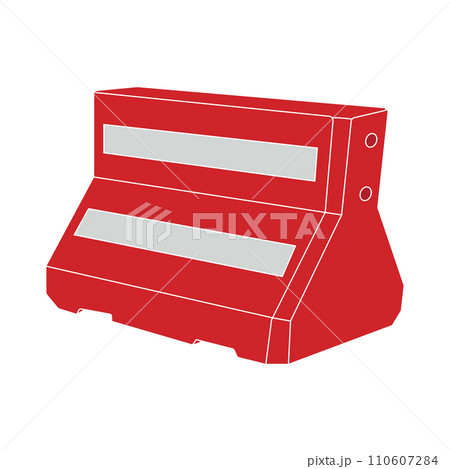 Plastic road divider icon 110607284