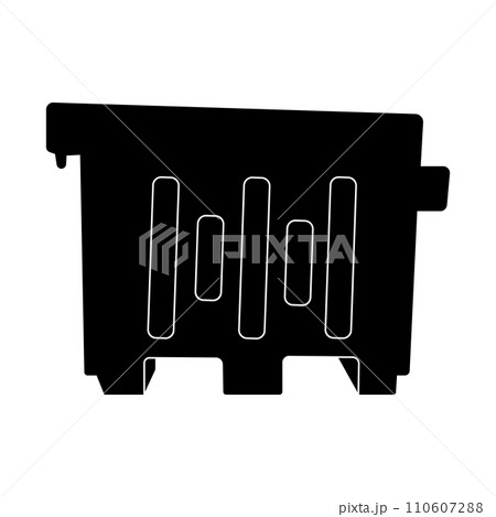 Plastic road divider icon Plastic road divider icon 110607288