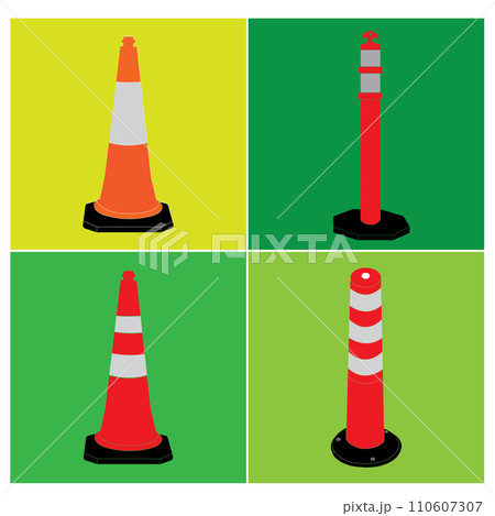 Traffic cone icon 110607307