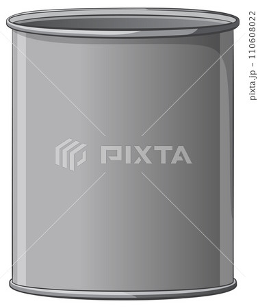 Sleek Metal Can Vector Illustration Sleek Metal Can Vector Illustration 110608022