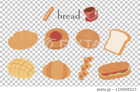 Hand-painted fresh bread set Hand-painted fresh bread set 110608527