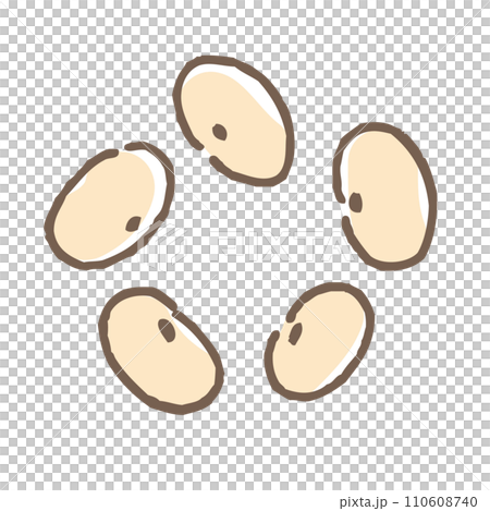 Illustration of soybeans (no name) 110608740