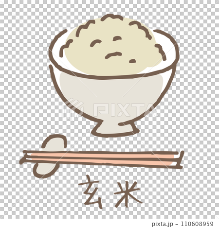 玄米のイラスト 玄米のイラスト 110608959