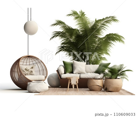 interior design concept home modern architecture furniture object idea generative Ai. interior room house decoration apartment background style illustration project creative. interior architect. 110609033
