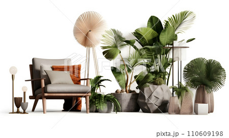 interior design concept home modern architecture furniture object idea generative Ai. 110609198