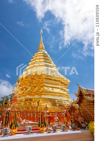 Phra That Doi Suthep Temple is buddhist temple in Chiang Mai, Thailand. Phra That Doi Suthep Temple is buddhist temple in Chiang Mai, Thailand. 110609509