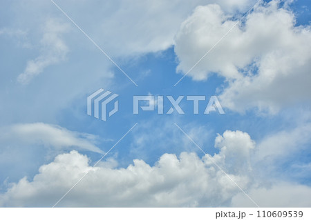 White clouds against blue sky for a backgrounds. White clouds against blue sky for a backgrounds. 110609539