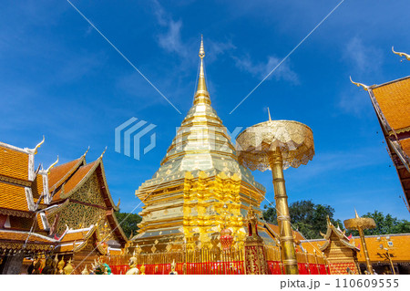 Phra That Doi Suthep Temple is buddhist temple in Chiang Mai, Thailand. 110609555