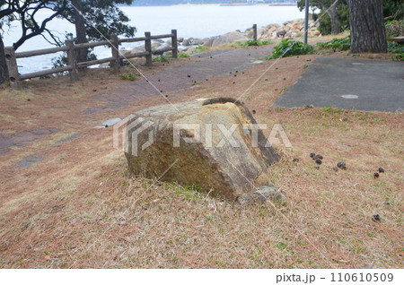 島津斉彬公 使用の手水鉢(台場公園/鹿児島県南大隅町根占辺田608-1) 島津斉彬公 使用の手水鉢(台場公園/鹿児島県南大隅町根占辺田608-1) 110610509