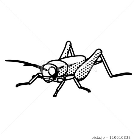 漫画風コオロギ 110610832
