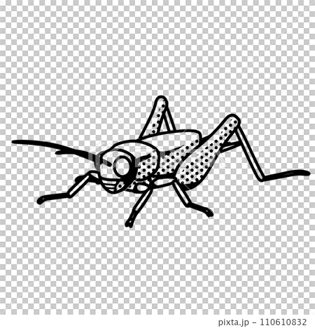 漫画風コオロギ 110610832