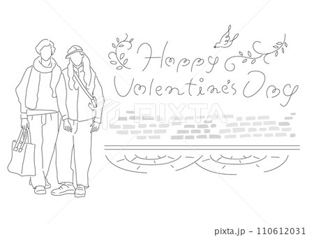 バレンタイン_カップル_ハート_nuance_illustration 110612031