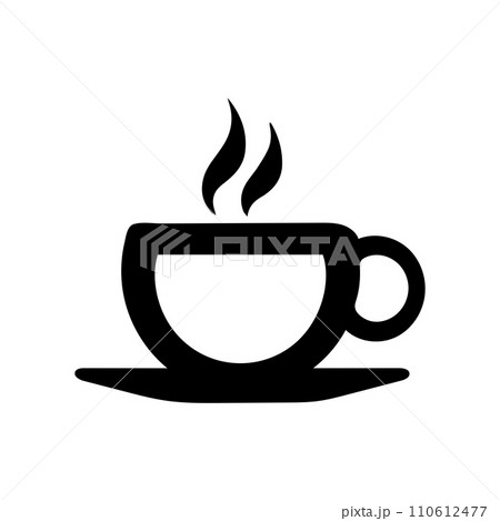Coffee cup icon. Cup of tea. Hot drink. Vector illustration 110612477