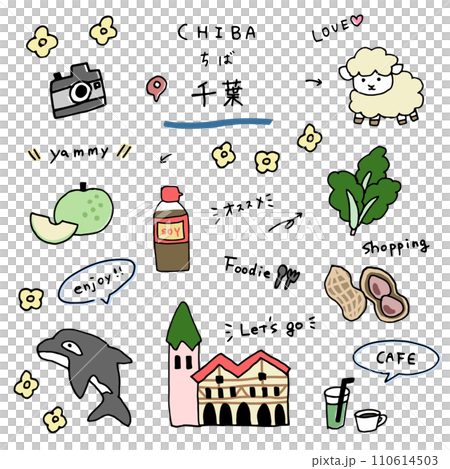 千葉手繪圖示集 千葉手繪圖示集 110614503