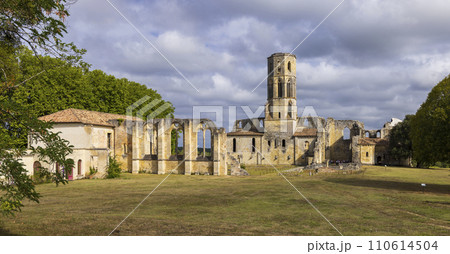 Grande-Sauve Abbey, UNESCO site, Benedictine monastery near La Sauve, Aquitaine, Gironde, France Grande-Sauve Abbey, UNESCO site, Benedictine monastery near La Sauve, Aquitaine, Gironde, France 110614504