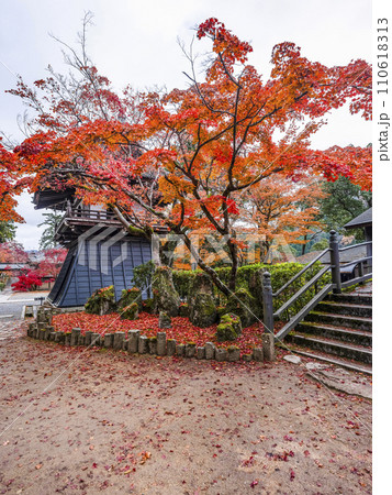 晩秋の瑞石山永源寺　鐘楼 110618313