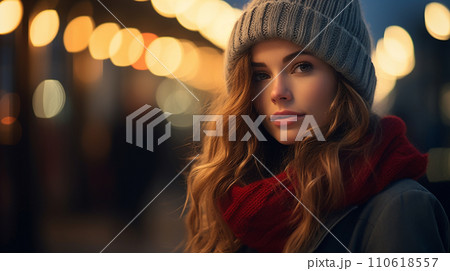 お洒落なかっこいい女性　AI生成画像 110618557