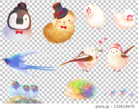 Animal material set 2 (watercolor style) Animal material set 2 (watercolor style) 110618670