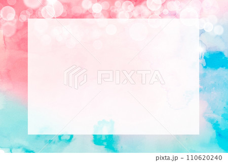 水彩タッチのカラフルなキラキラ背景 110620240