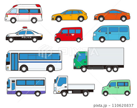 車各種のイラスト素材 [110620837] - PIXTA