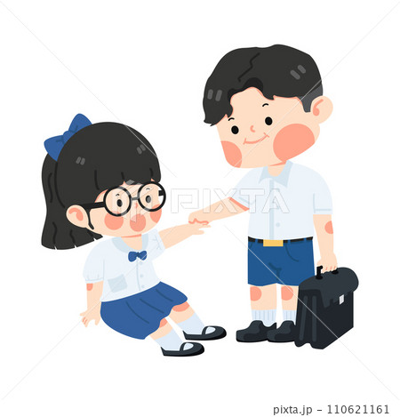 kid helping friend that falling kid helping friend that falling 110621161