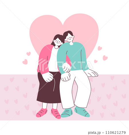 カップル 夫婦 二人 110621279