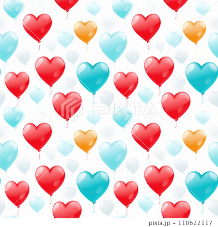 Valentine's day seamless pattern with colorful hearts Valentine's day seamless pattern with colorful hearts 110622117