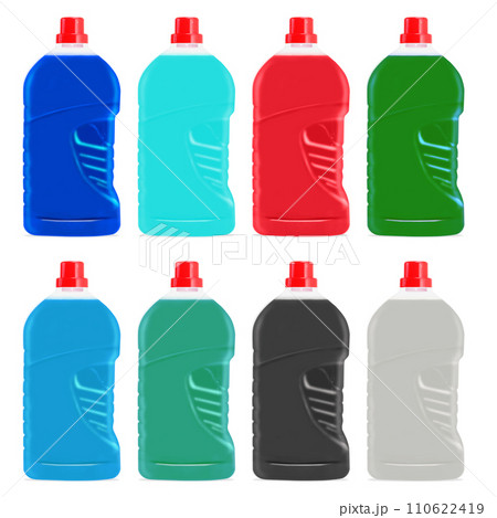 SET OF DETERGENT BOTTLES, ASSORTED COLORS 110622419
