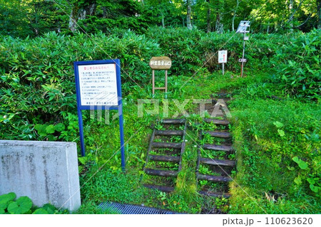 斜里岳清岳荘の登山口 110623620