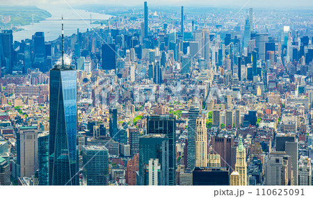 ニューヨークの空撮 ニューヨークの空撮 110625091