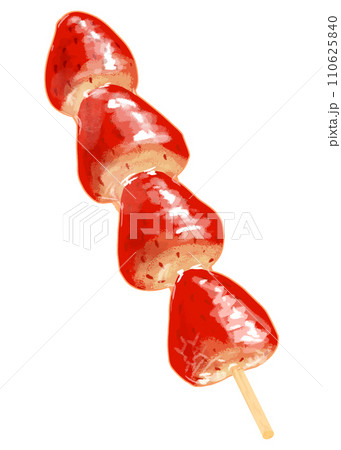 ツヤツヤしたイチゴのタンフル・イチゴ飴・フルーツ飴4連 ツヤツヤしたイチゴのタンフル・イチゴ飴・フルーツ飴4連 110625840