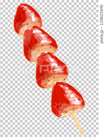 ツヤツヤしたイチゴのタンフル・イチゴ飴・フルーツ飴4連 ツヤツヤしたイチゴのタンフル・イチゴ飴・フルーツ飴4連 110625840