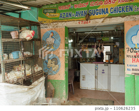 インド_肉屋の街並み インド_肉屋の街並み 110626235