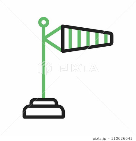 Windsock icon vector image. 110626643