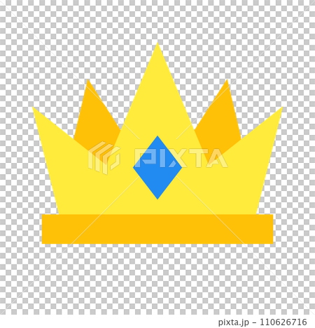王冠を表すカラースタイルのアイコン 110626716