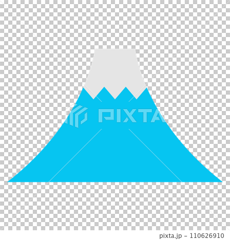 代表富士山的顏色風格圖標 代表富士山的顏色風格圖標 110626910