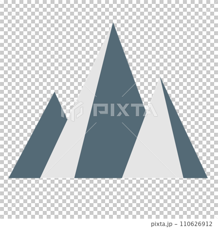 代表山脈的顏色樣式圖標 代表山脈的顏色樣式圖標 110626912