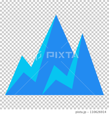 代表山脈的顏色樣式圖標 代表山脈的顏色樣式圖標 110626914