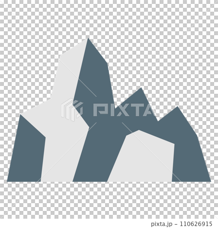 Color style icon representing mountains 110626915