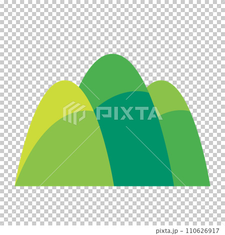 Color style icon representing mountains 110626917